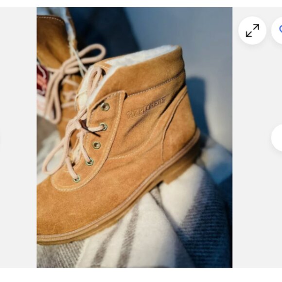 Vintage Explorers Leather Lug Sole Mens Tan Lace Up Suede Winter Chukka Boots 10 - Picture 5 of 12